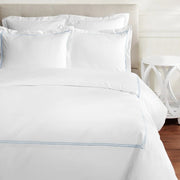 600 Thread Count Two Stripe Embroidered Duvet Set