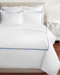 600 Thread Count Two Stripe Embroidered Sheet Set