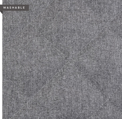 Flannel Coverlet Set - Grey