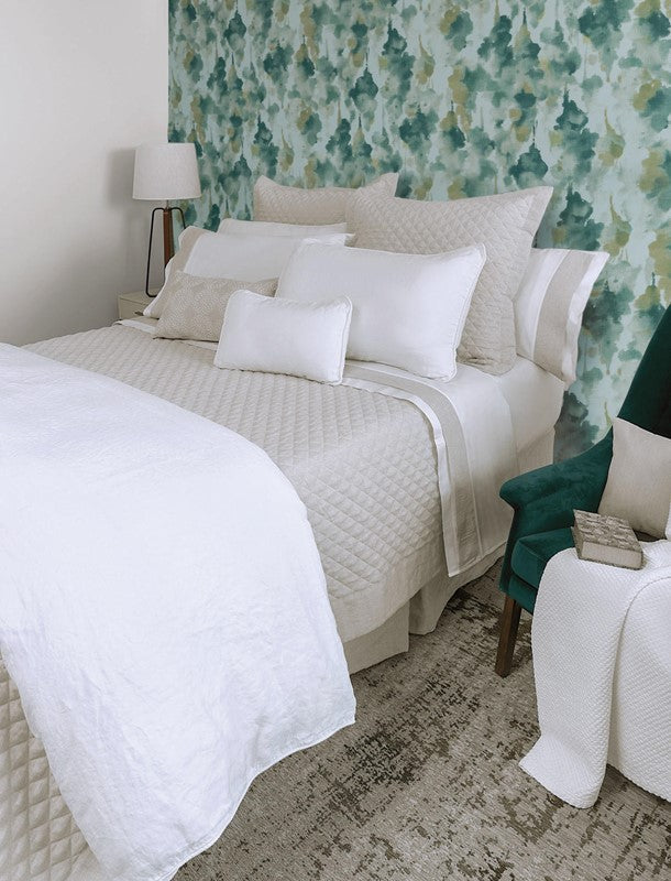 HUDSON LINEN Quilted Coverlet & Shams