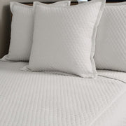 Faux Flax Coverlet Set - Ivory