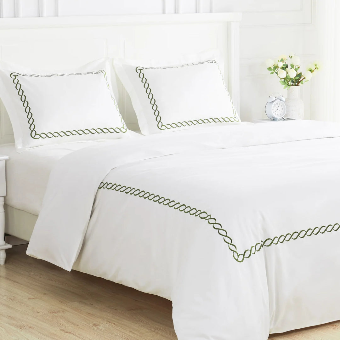 600 Thread Count Rope Duvet Cover