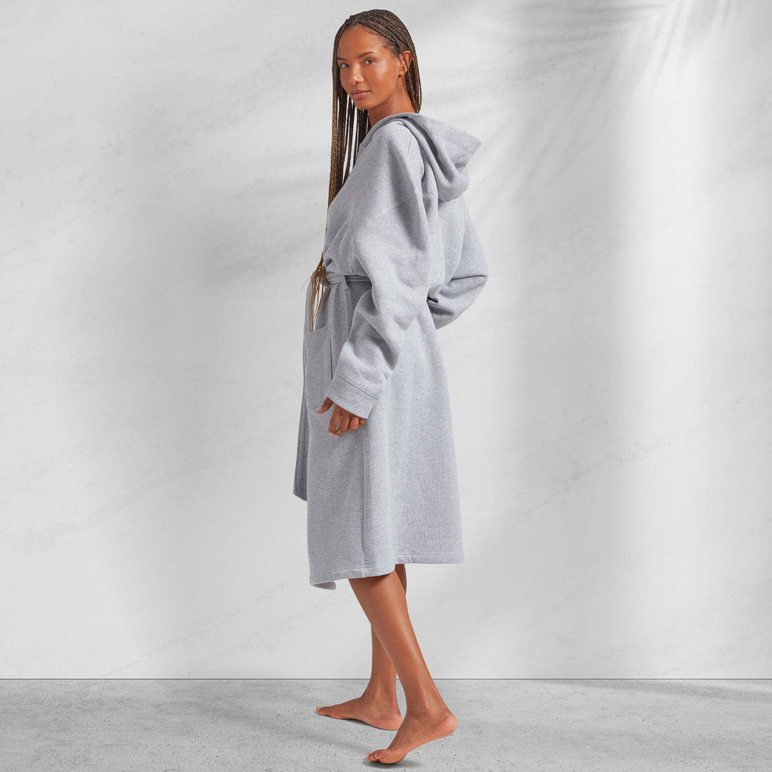 Jersey Knit Pocket Hooded Robes With Belt